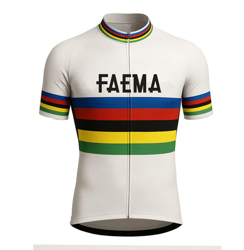 Maillot de cyclisme rétro Faema - Arc-en-ciel
