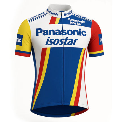 Maillot cyclisme rétro Panasonic - Multicolore