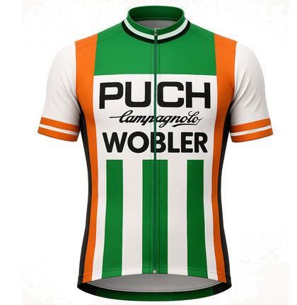 Maillot de Cyclisme rétro Puch Campagnolo Sem - Blanc/Vert
