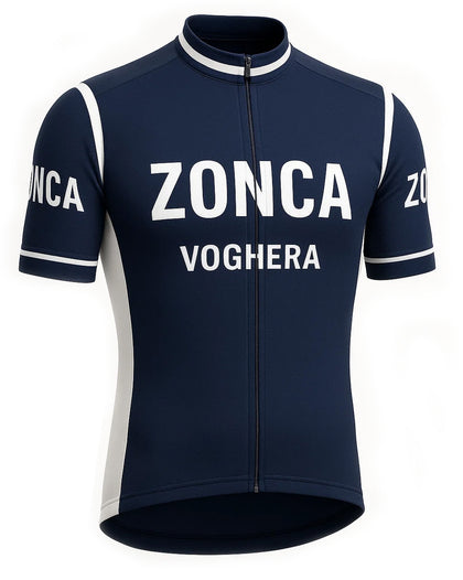 Maillot de cyclisme rétro - Edition limitée Zonca - Bleu