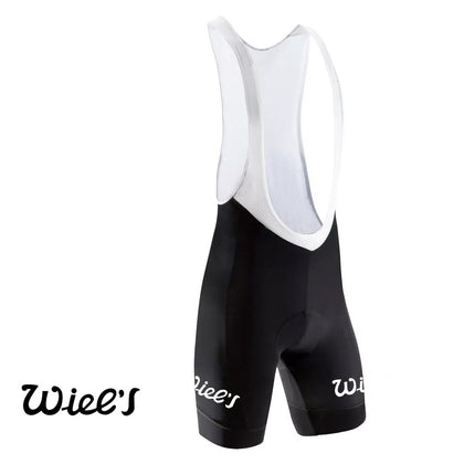 Cuissard de cyclisme rétro Wiel's Groene Leeuw - REDTED - Noir