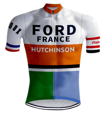 Maillot de cyclisme rétro 'Le Maître' Anquetil de REDTED