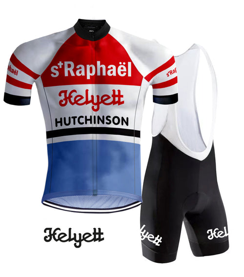 TENUE DE CYCLISME RÉTRO Saint-Raphaël Rouge/Bleu - REDTED