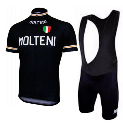 Tenue de cyclisme rétro Molteni Arcore - Noir