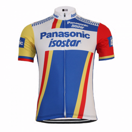 Maillot cyclisme rétro Panasonic - Multicolore
