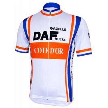 Maillot de Cyclisme rétro DAF Trucks - Blanc