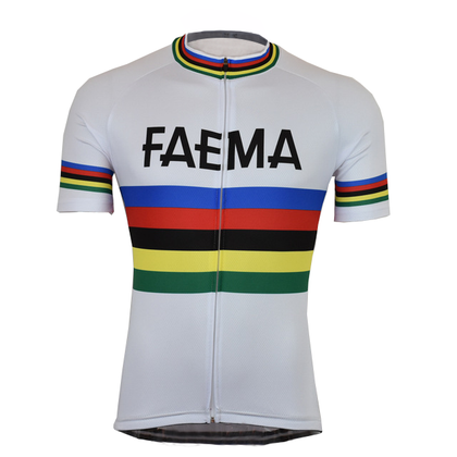 Maillot de cyclisme rétro Faema - Arc-en-ciel