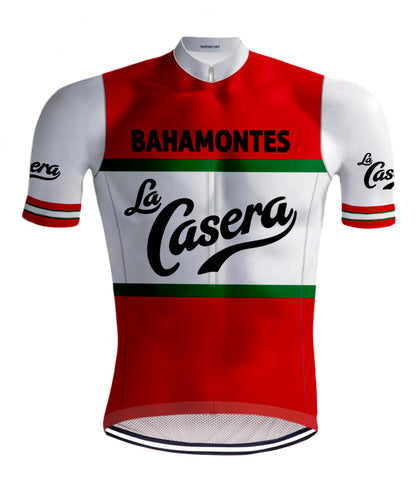 MAILLOT DE CYCLISME RÉTRO La Casera Rouge - REDTED