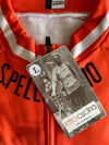 Veste cycliste rétro hiver (Polaire) Pellegrino - Orange