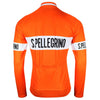 Veste cycliste rétro hiver (Polaire) Pellegrino - Orange