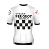 Maillot de cyclisme Rétro femme Peugeot Blanc/Noir - RedTed