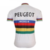 Maillot de cyclisme rétro Peugeot - Arc-en-ciel