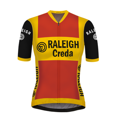 MAILLOT DE CYCLISME RÉTRO Femme TI-RALEIGH Rouge - REDTED