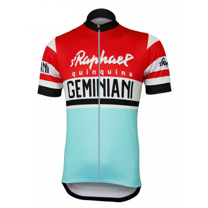 Maillot de cyclisme rétro Saint-Raphaël - Rouge/Bleu