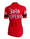 Maillot de cyclisme Retro Femme Solo Superia - Rouge
