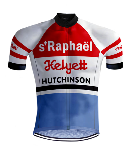 MAILLOT DE CYCLISME RÉTRO SAINT-RAPHAËL Rouge/Bleu - REDTED 