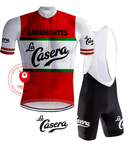Tenue de cyclisme RÉTRO LA CASERA ROUGE - REDTED