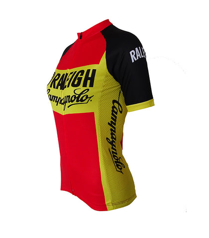 Maillot de Cyclisme rétro Femme TI-Raleigh - Rouge