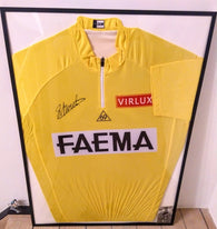 EDDY MERCKX SIGNE NOTRE MAILLOT JAUNE FAEMA