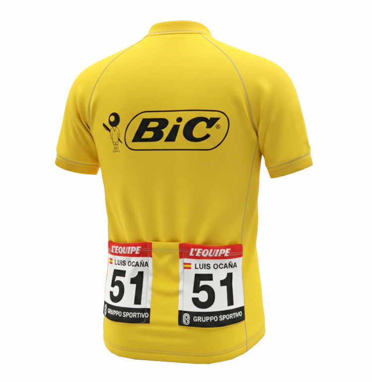 Retro gele trui Bic - Luis Ocaña 1973 Gruppo Sportivo