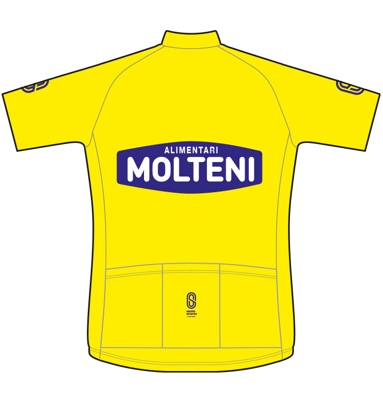 Maillot jaune Molteni 1974 - la dernière victoire d'Eddy dans le tour