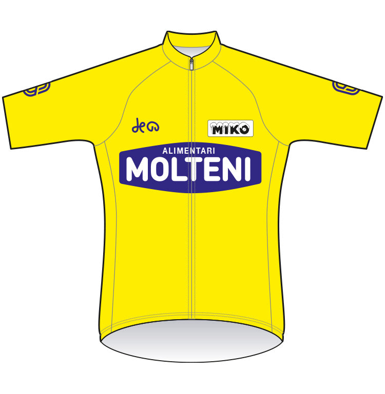 Maillot jaune Molteni 1974 - la dernière victoire d'Eddy dans le tour