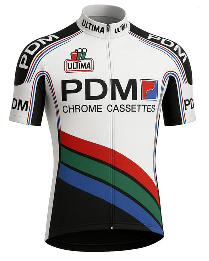Maillot de cyclisme rétro PDM - Blanc - Gruppo Sportivo