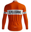 Veste cycliste rétro hiver (Polaire) Pellegrino - Orange