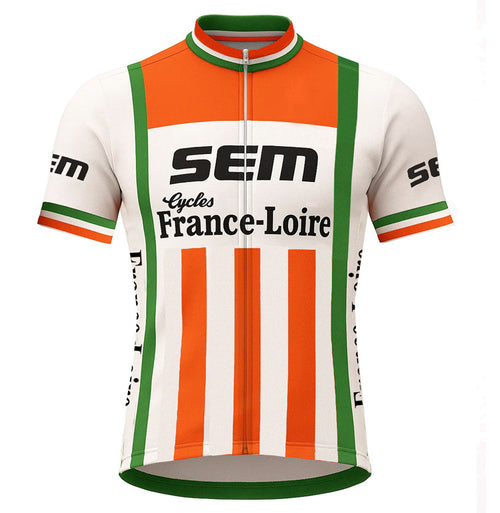 Maillot de cyclisme rétro Sem - Rouge/Blanc/Vert - Gruppo Sportivo