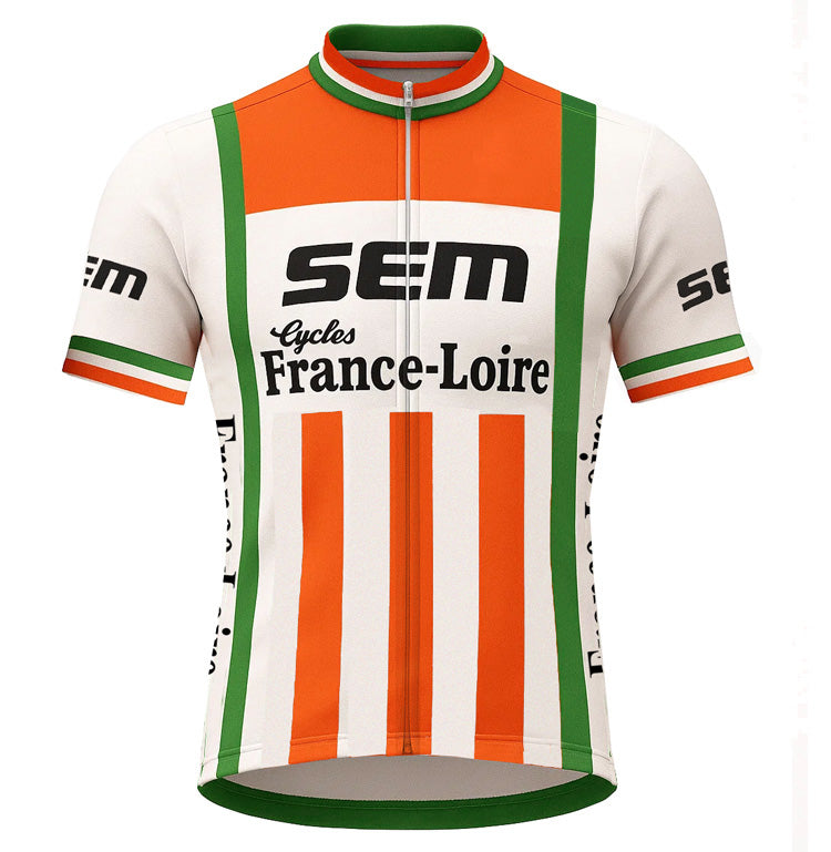 Maillot de cyclisme rétro Sem - Rouge/Blanc/Vert - Gruppo Sportivo