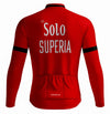 Veste cycliste rétro hiver (Polaire) Solo Superia - Rouge