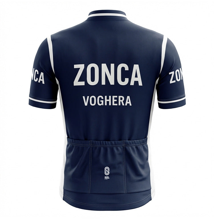 Maillot de cyclisme rétro - Edition limitée Zonca - Bleu - Gruppo Sportivo