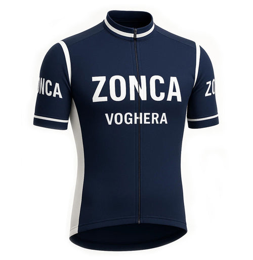 Maillot de cyclisme rétro - Edition limitée Zonca - Bleu - Gruppo Sportivo