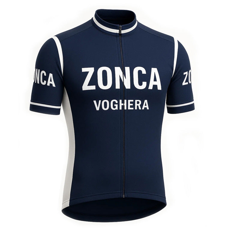 Maillot de cyclisme rétro - Edition limitée Zonca - Bleu - Gruppo Sportivo