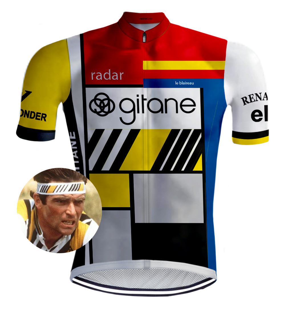Maillot cyclisme vintage Française des Jeux Lapierre UCI Le bleuet de Maillot cyclisme vintage Française des Jeux Lapierre UCI Le bleuet de