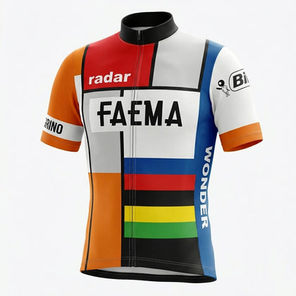 Maillot de Cyclisme rétro Bic Orange - REDTED