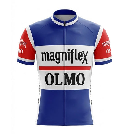 Maillot de cyclisme rétro - Edition limitée Magniflex-Olmo - Bleu - Gruppo Sportivo