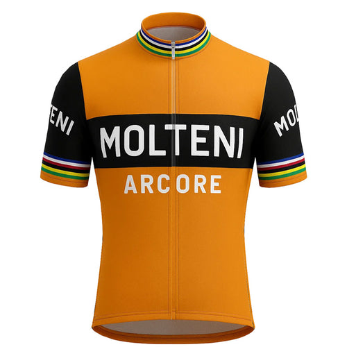 Maillot de Cyclisme rétro Molteni - Orange