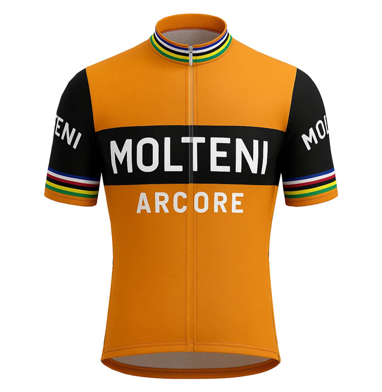Maillot de Cyclisme rétro Molteni - Orange