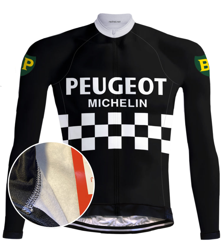 Ensemble rétro combiné Peugeot noir/blanc - REDTED
