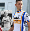 Maillot de Cyclisme rétro DAF Trucks - Blanc