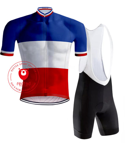 Rétro tenue cycliste Champion français Tricolore - REDTED