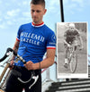 Maillot de cyclisme rétro Willem II-Gazelle - Bleu - Gruppo Sportivo