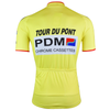 Maillot de cyclisme rétro PDM - Jaune