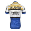 Maillot de Cyclisme rétro Pelforth Lejeune - Blanc/Blue