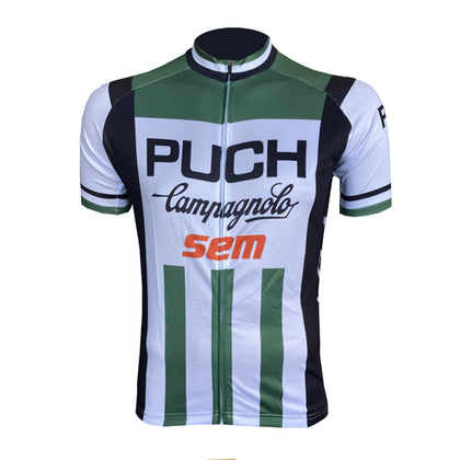 Maillot de Cyclisme rétro Puch Campagnolo Sem - Blanc/Vert