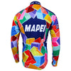 Veste cycliste rétro hiver (Polaire) Mapei - Multicolore