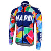 Tenue de Cyclisme rétro Mapei - Veste (polaire) et Pantalon Long - Multicolore