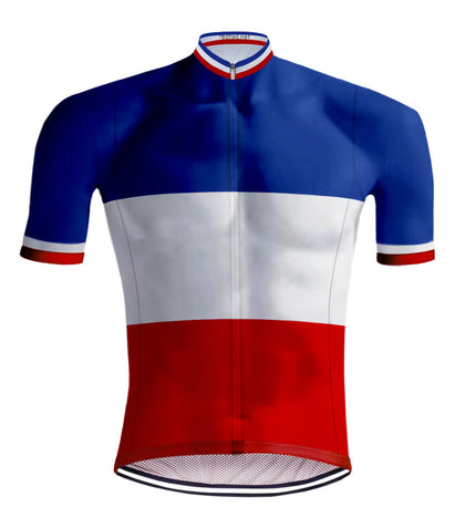 Maillot de cyclisme rétro Champion français Tricolore - REDTED