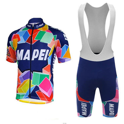 Tenue de cyclisme rétro Mapei - Multicolore